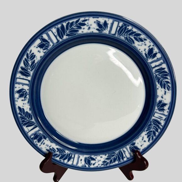 Dansk Ceylon 11" Blue White Dinner Plates Set Of 2 - Picture 2 of 12